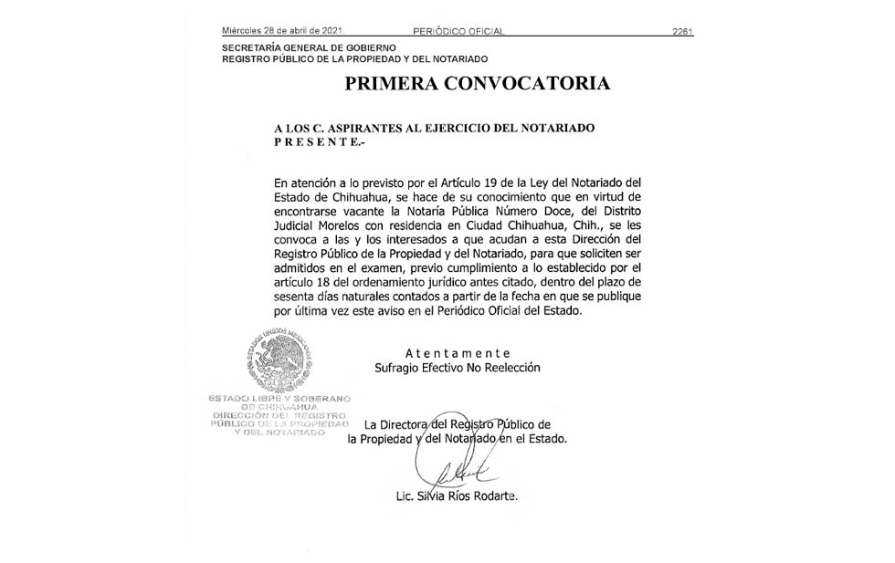 Notaría Pública Número 12